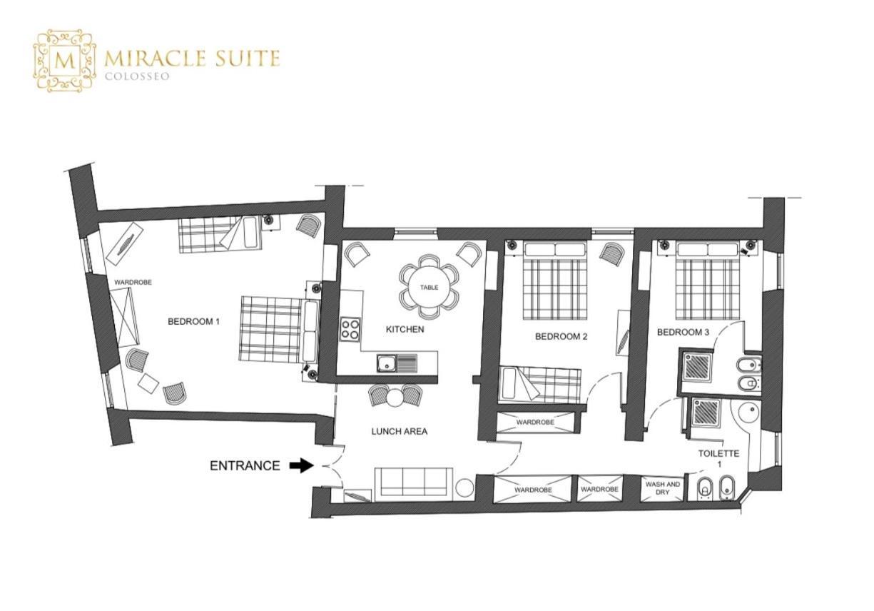 Colosseo Miracle Suite Řím Exteriér fotografie